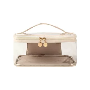 Custom Waterproof PVC Toiletry Pouch Kits Women Portable Beauty Transparent Makeup Bag Girl Travel Clear Cosmetic Bags