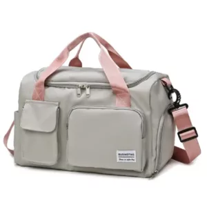 Customized Logo Women Weekend overnight Gym sports Waterproof Luggage bag Travel bag for Duffel bag