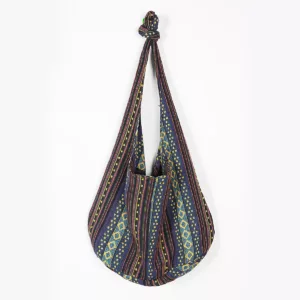Wholesale Retro Aztec Women's Single Shoulder and Hand-Held Cotton and Linen Canvas Jacquard Bag