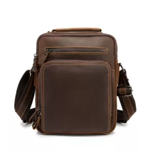 Wholesale Cowhide Leisure Business Multi-Functional Crossbody Bag For Men