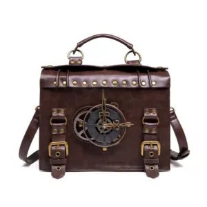 Wholesale European And American Punk Industrial Clock Retro Style Women's Single Shoulder Crossbody Bag
