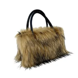 Wholesale Women's Fashion Chain Crossbody Shoulder Bag in Faux Raccoon Leather | Bag Series Supplier