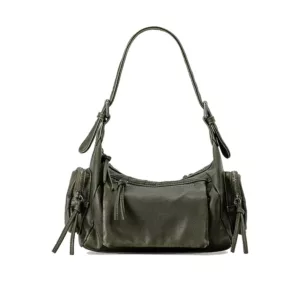 Wholesale Y2K Babe One-Shoulder/Crossbody American-Style Distressed Biker Underarm Bag | Bag Series Supplier