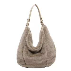 Autumn And Winter Large Capacity New Style Fashion Lazy Series Ultra Soft Fur Ladies Shoulder Messenger Bag