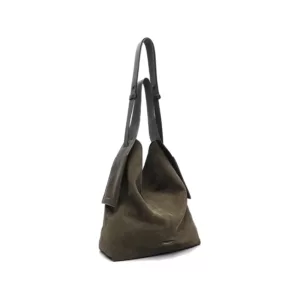 Slouchy Shoulder Crossbody Bag with Suede Hanging Ears