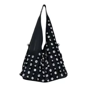 Y2k Punk Vegan Leather Studded Handbag