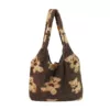 Women's Plush Bear Print Handbag