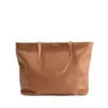 Large Zippered Downtown Tote (Classic Cognac) | Custom Manufactured Bags
