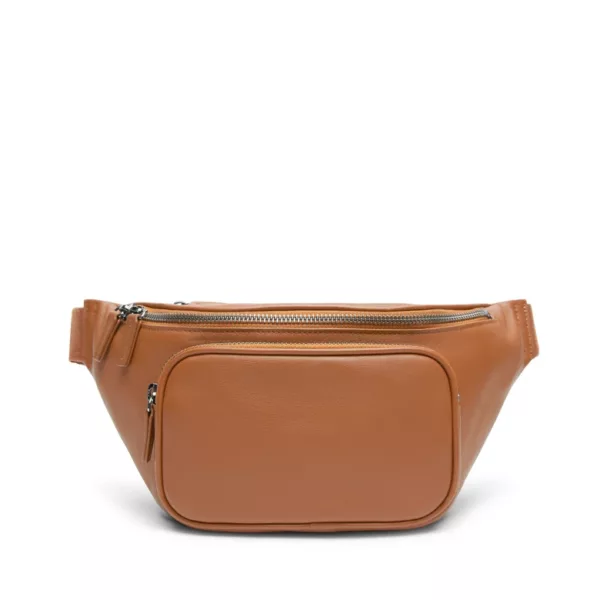 Saddle Horizon Leather Fanny Pack-Brown