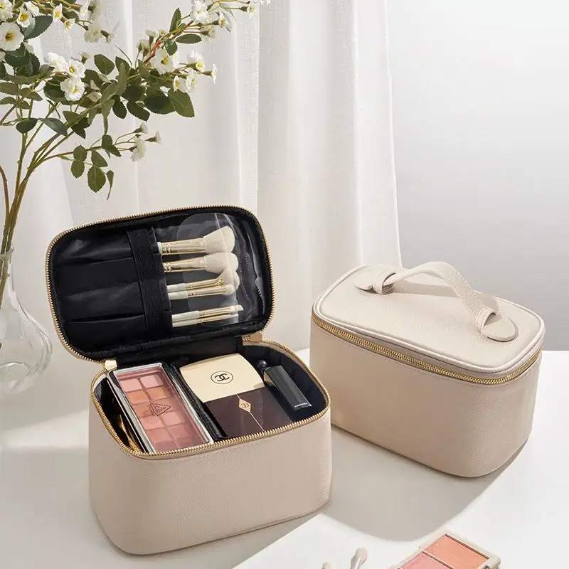 Customize Waterproof Pu Zipper Cosmetic Bags Cases Travel Toiletry Logo Custom Makeup Bag2