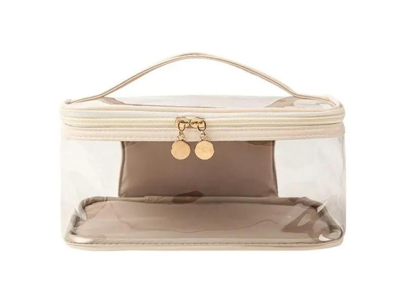 Waterproof PVC Toiletry Pouch Kits Women Portable Beauty Transparent Makeup Bag