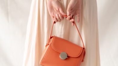 orange handbag